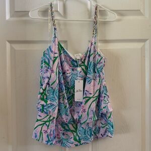 Lilly Pulitzer Cannavale Knit Top in Seacret Escape Print